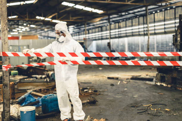 Professional Crime Scene Cleanup technician working in Canton, MA